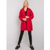 Červený dámský elegantní kabát