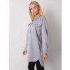 Šedá dámská oversize košile