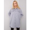 Šedá dámská oversize košile (Velikost ONE SIZE)