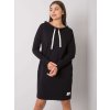 Černé dámské mikinové šaty