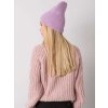 Světle fialová pletená dámská čepice