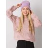 Světle fialová pletená dámská čepice