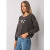 Tmavě šedá dámská mikina s potiskem