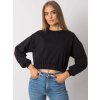 Černá dámská crop mikina