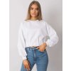 Bílá dámská crop mikina