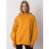 Hořčicová  oversize mikina bez potisku (Velikost S/M)