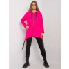 Růžová dámská oversize mikina na zip (Velikost S/M)