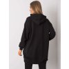 Černá dámská oversize mikina s kapucí