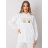 Bílá dámská mikina s nápisem