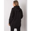 Černá dámská oversize mikina s kapsou