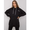 Černá dámská oversize mikina s kapsou