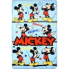 Fleecová deka Mickey Mouse 100x150 cm - světle modrá