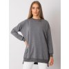 Tmavě šedá dámská tunika se zipy