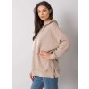 Béžová dámská mikina s kapucí
