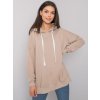 Béžová dámská mikina s kapucí
