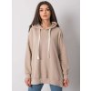 Béžová dámská mikina s kapucí
