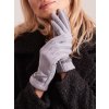 Světle šedé dámské rukavice