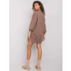 Hnědé basic mikinové šaty Maretta