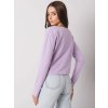 Světle fialové dámské tričko s dlouhými rukávy (Velikost M)