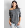 Dámské šedé tričko na utažení v pase