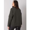 Khaki dámská mikina bez kapuce