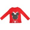 Červené třpytivé tričko Minnie s dlouhým rukávem (Velikost 98)