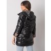 Černá dámská lesklá prošívaná zimní bunda