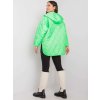 Neonově zelená dámská oversize prošívaná bunda