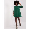 Zelené mini šaty Jamelia s krajkou na zádech