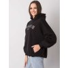 Černá dámská oversize mikina s kapucí