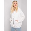 Bílá dámská mikina na zip