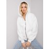Bílá dámská mikina na zip