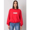 Červená volná mikina Hariette s nápisem "Original wear"