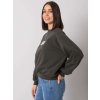 Khaki volná mikina Hariette s nápisem "Original wear"