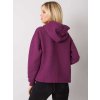 Fuchsiová prošívaná mikina Melanie s kapucí