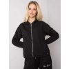 Černá prošívaná mikina Melanie s kapucí