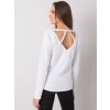 Bílé dámské tričko s výstřihem na zádech