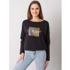 Černé dámské tričko s potiskem