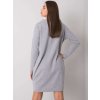 Světle šedé dámské mikinové šaty