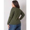 Khaki tričko Elisa v basic stylu (Velikost ONE SIZE)