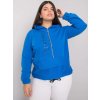 Modrá mikina Keighley s kapucí a zipem