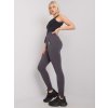 Tmavě šedé dámské tepláky s vysokým pasem