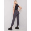 Tmavě šedé dámské tepláky s kapsami
