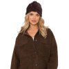 Tmavě hnědá kožešinová čepice