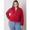 Vínová dámská mikina se zipem
