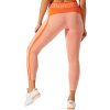 Oranžové dámské legíny Asics W Cropped Logo Seamless Tight (Velikost L)