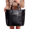 ROVICKY ALIGATOR shopper kabelka - černá