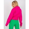 Fuchsiová crop bunda s páskem Francine