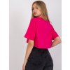 Fuchsiové tričko Viola v "crop" střihu