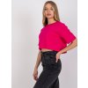 Fuchsiové tričko Viola v "crop" střihu